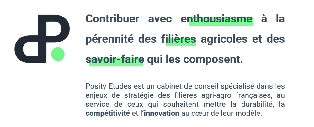 Contribuer avec enthousiasme à la pérennité des filières agricoles et des savoir-faire qui les composent.